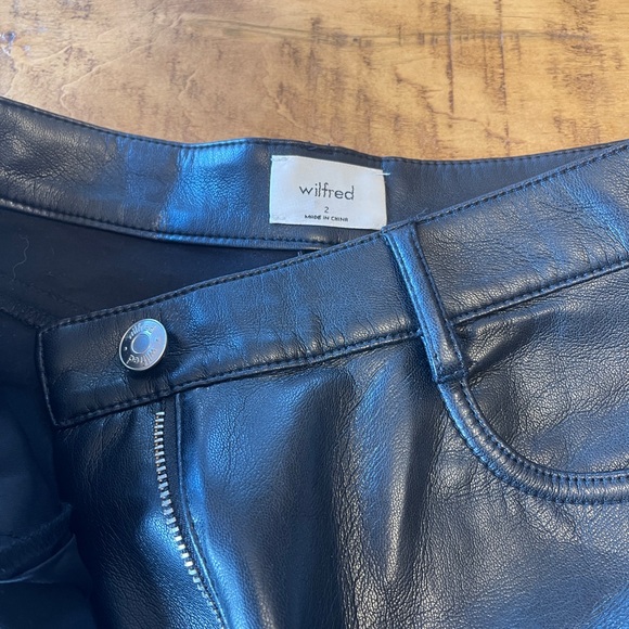 Aritzia faux leather pants - Picture 2 of 3